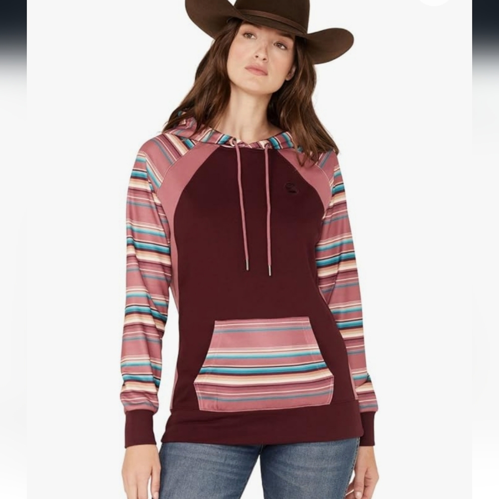 COPY - Hooey Women’s Western Lifestyle Drawstring Hoodie (Large, Savannah -- Ma…